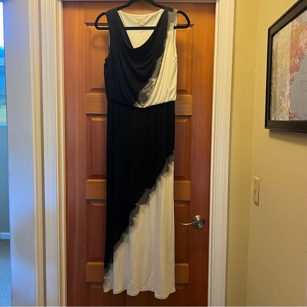 Black and White Women's Dress